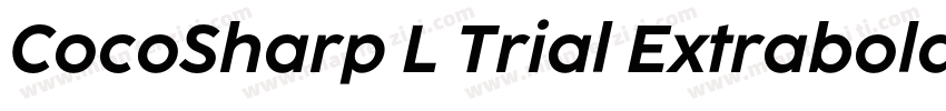 CocoSharp L Trial Extrabold字体转换